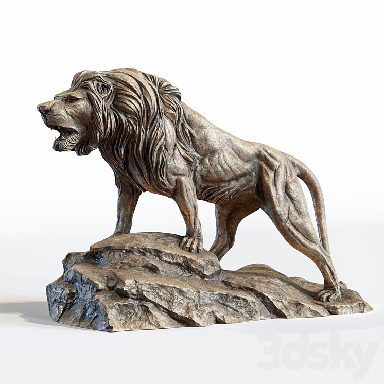 Sculpture of Leo 3DS Max - thumbnail 1