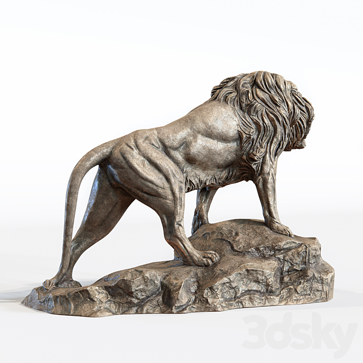 Sculpture of Leo 3DS Max - thumbnail 2