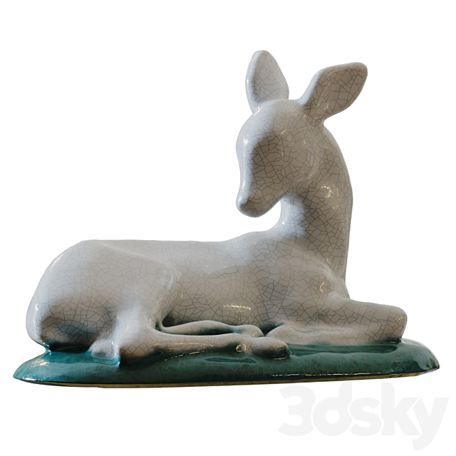 Sculpture of  roe deer 3DSMax File - thumbnail 3