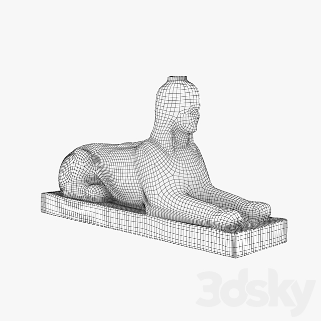 Sculpture “Sphinx” ?2 3DSMax File - thumbnail 2