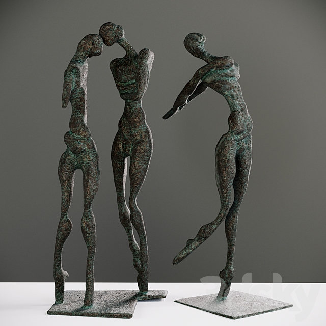 Sculpture “Three Graces” 3ds Max - thumbnail 3