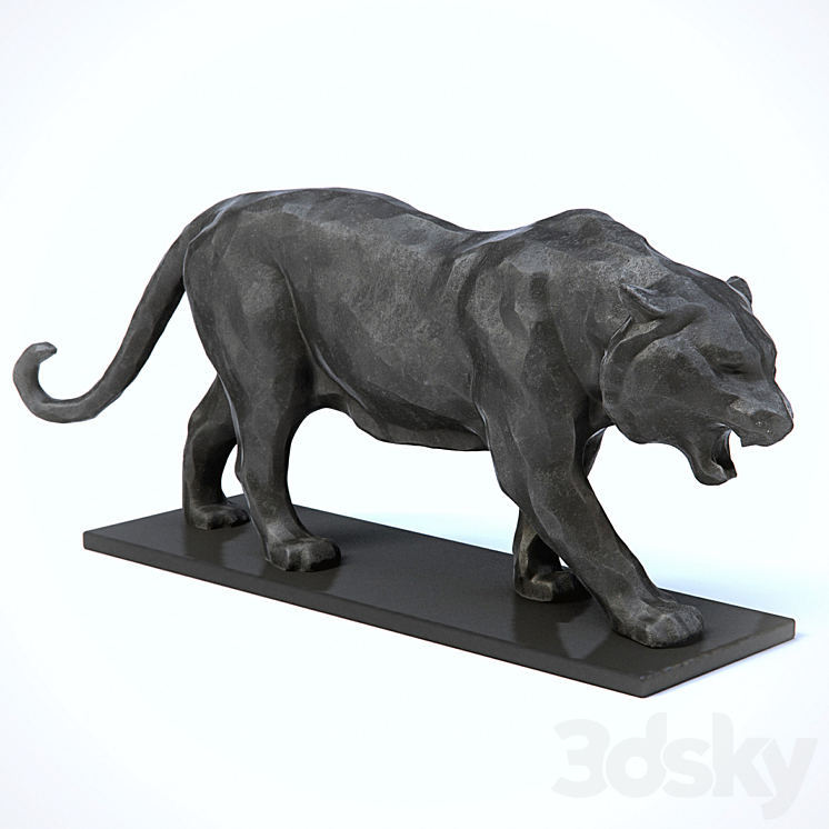 Sculpture Tiger 3DS Max - thumbnail 1