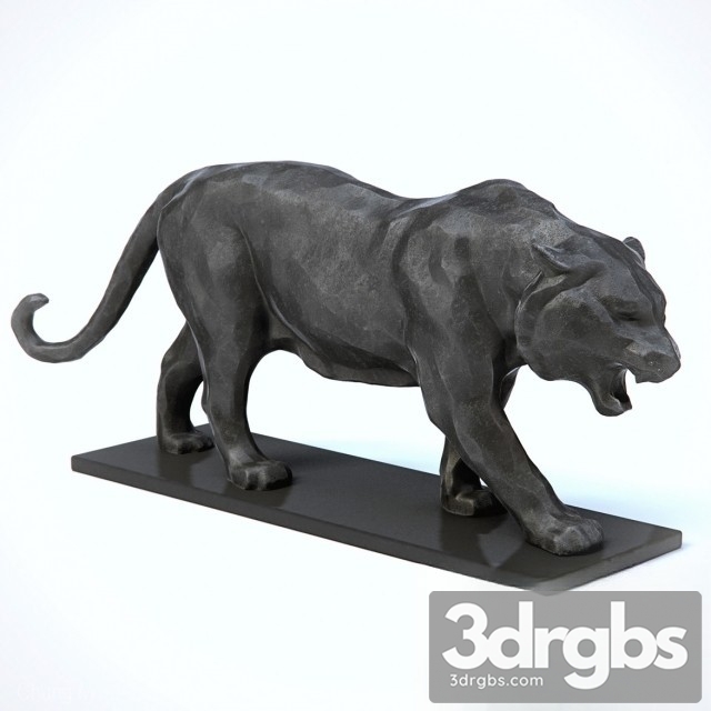 Sculpture Tiger 3dsmax Download - thumbnail 1