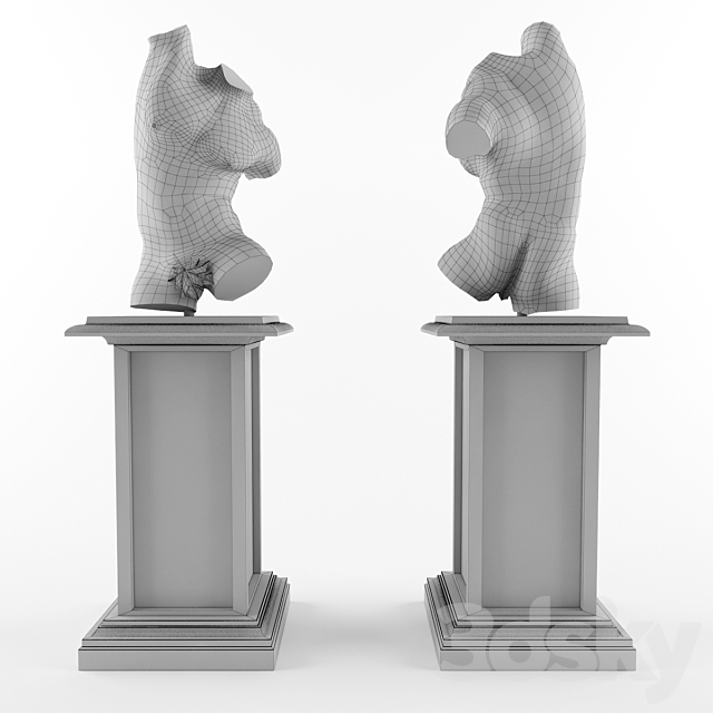 Sculpture_men 3DSMax File - thumbnail 3