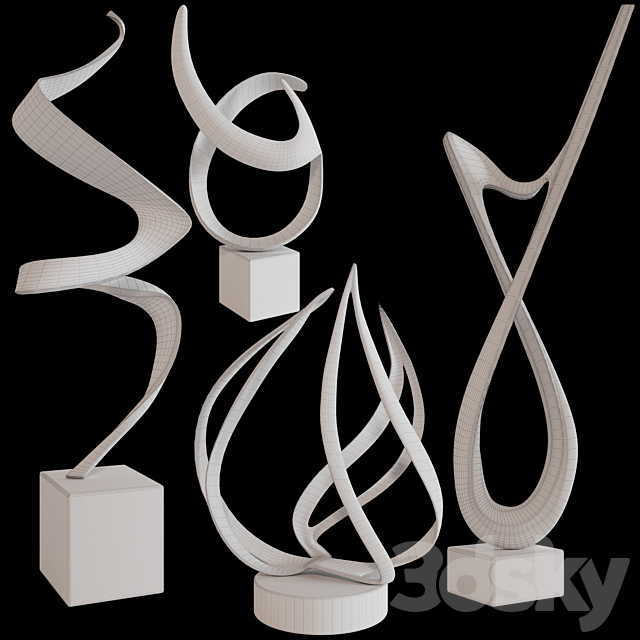 Sculptures decor set by Bob Bennett 03 3DSMax File - thumbnail 2