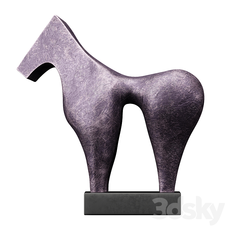 Sculptures of Abstraction Large Horse 2013 3DS Max Model - thumbnail 3