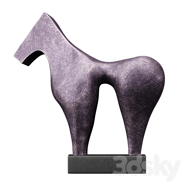 Sculptures of Abstraction Large Horse 2013 3DSMax File - thumbnail 1