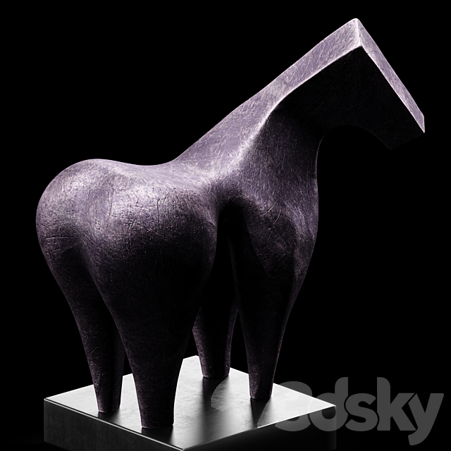 Sculptures of Abstraction Large Horse 2013 3DSMax File - thumbnail 2