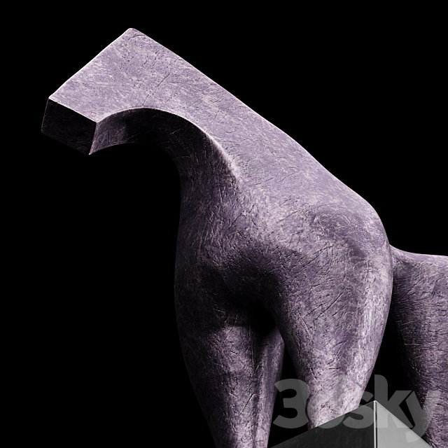 Sculptures of Abstraction Large Horse 2013 3DSMax File - thumbnail 3