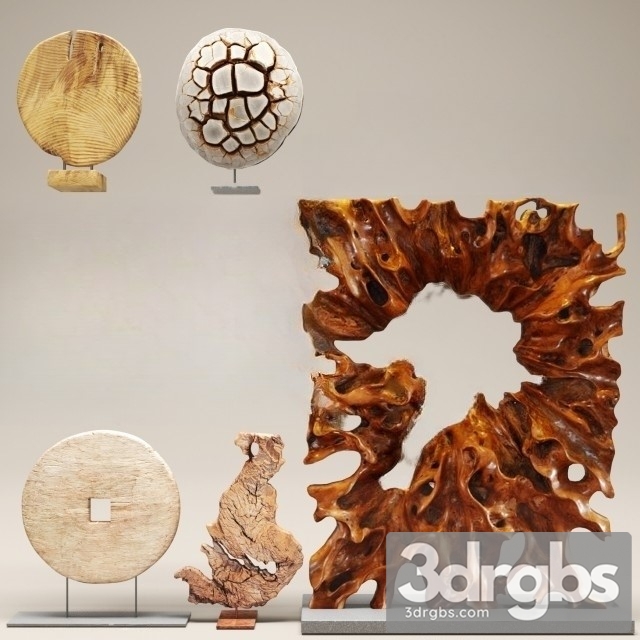 Set Of Figurines 3dsmax Download - thumbnail 1