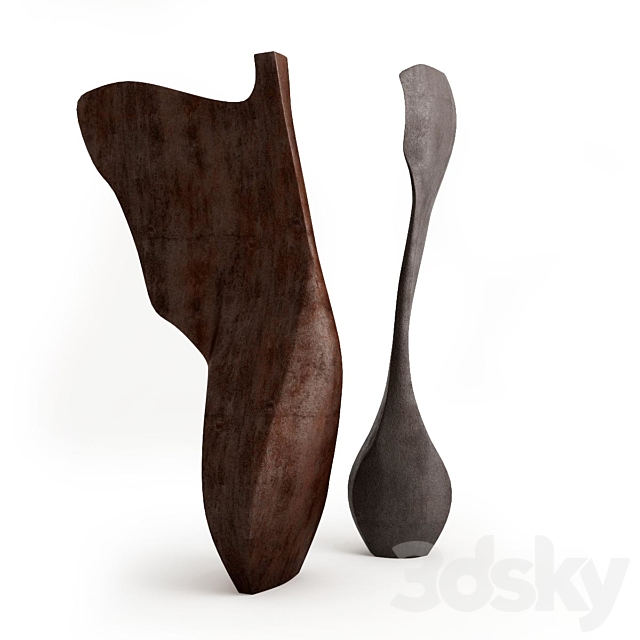 Set of two sculptures 2. 3ds Max - thumbnail 1