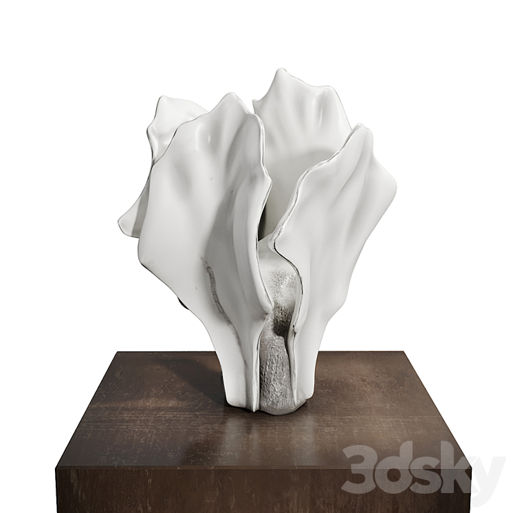 Shoko koike White form A 2018 sculpture 3DS Max - thumbnail 1