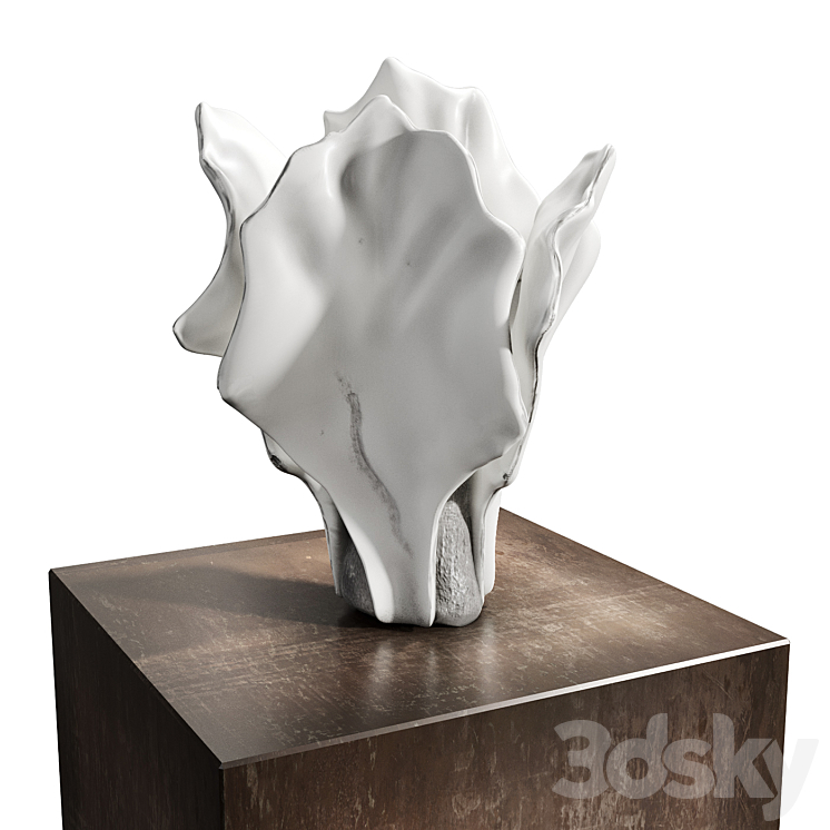 Shoko koike White form A 2018 sculpture 3DS Max - thumbnail 2