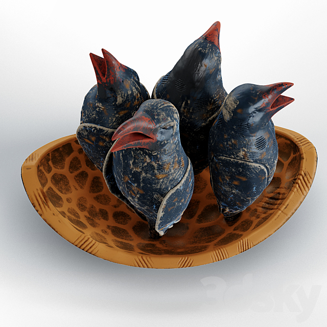 Singing ravens 3DSMax File - thumbnail 4