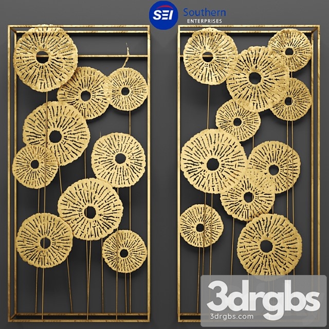 Southern Enterprises Aura Abstract Wall Sculpture 3dsmax Download - thumbnail 1