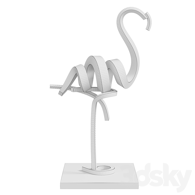 Statue Flamingo 2020 3DSMax File - thumbnail 5