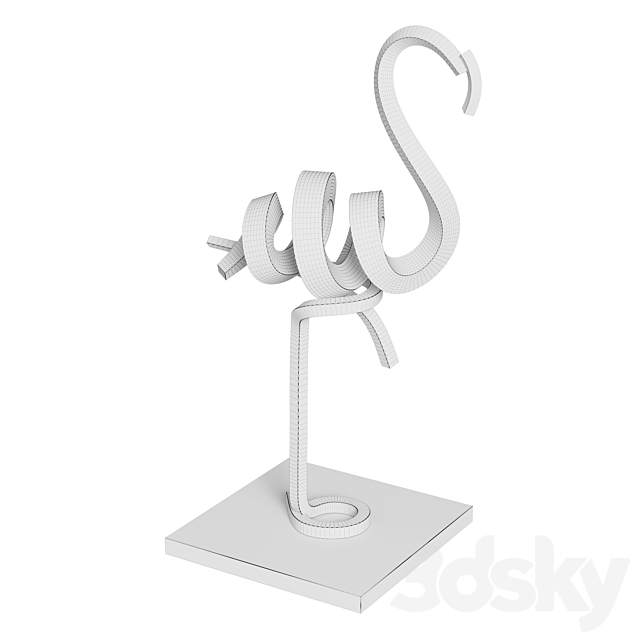 Statue Flamingo 2020 3DSMax File - thumbnail 6