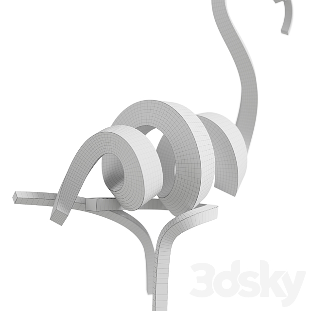 Statue Flamingo 2020 3DSMax File - thumbnail 7