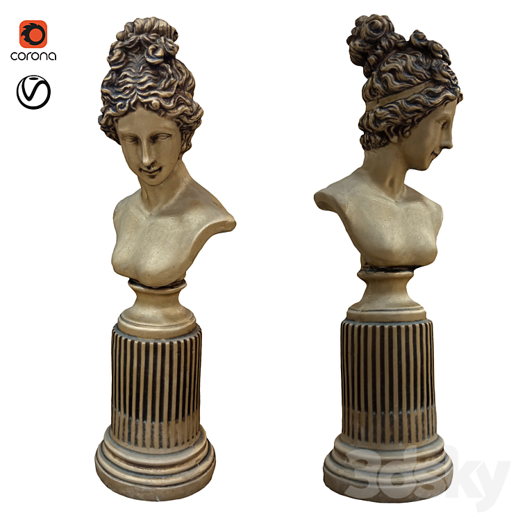 statue girl 3DS Max - thumbnail 1