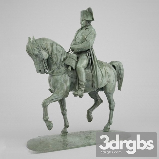 Statue Napoleon Riding Horse 3dsmax Download - thumbnail 1