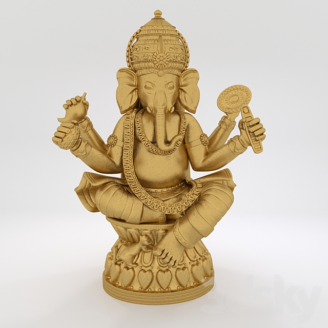 Statue of ganesh 3DSMax File - thumbnail 1