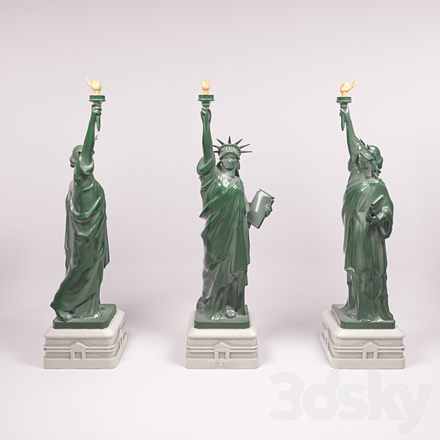 Statue of Liberty 3ds Max - thumbnail 1