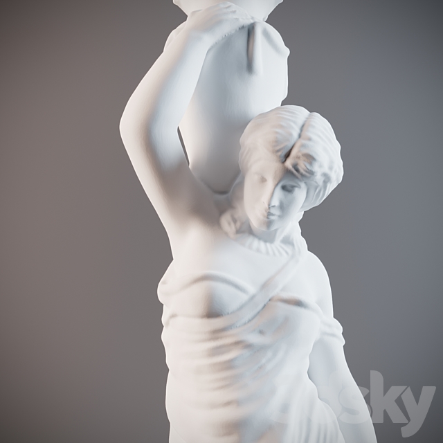 Statue of “The Virgin with a Vase” 3ds Max - thumbnail 2