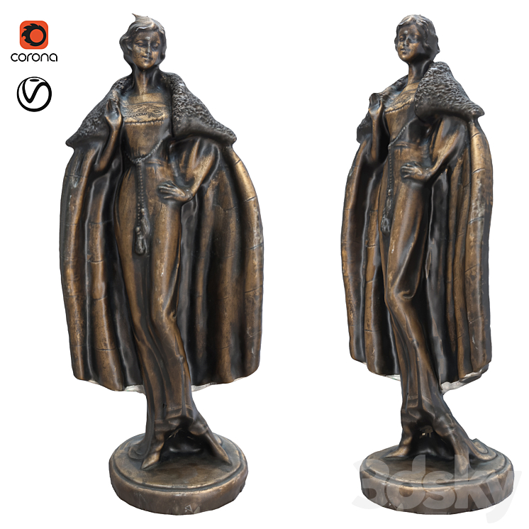 statues 4 3DS Max - thumbnail 1