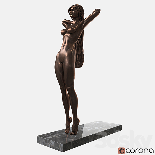 Statuette 3ds Max - thumbnail 1