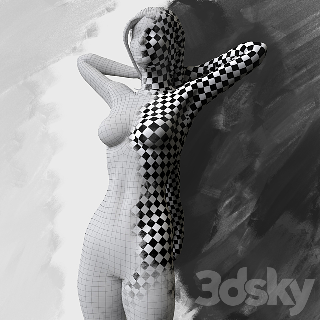 Statuette 3ds Max - thumbnail 3