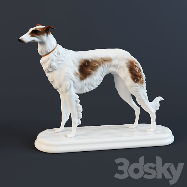 statuette of dog 3DSMax File - thumbnail 1