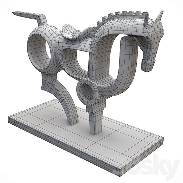 Statuette of Konya 3ds Max - thumbnail 3