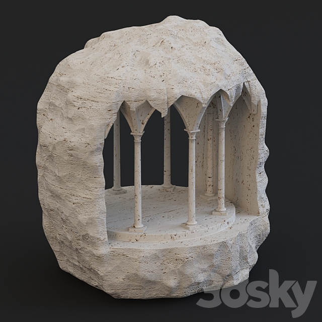 Stone Sculpture 3DSMax File - thumbnail 1