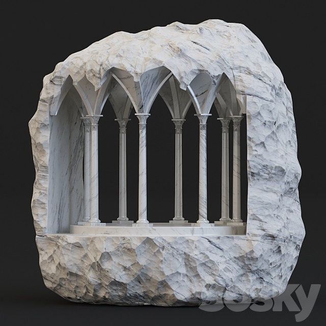 Stone Sculpture 3DSMax File - thumbnail 5