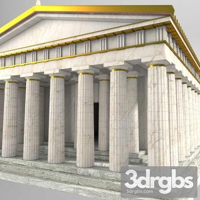 Temple Pantheon 3dsmax Download - thumbnail 1