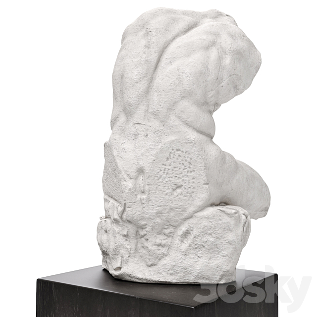 The Belvedere Torso plaster 3ds Max - thumbnail 3