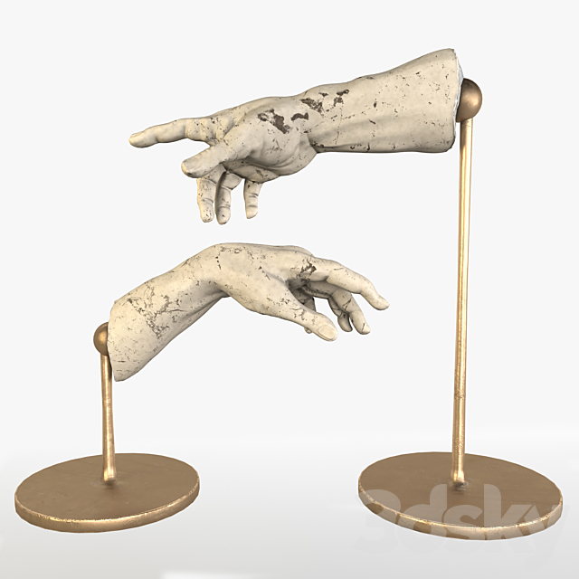 The Creation of Adam Sculpture 3DSMax File - thumbnail 1