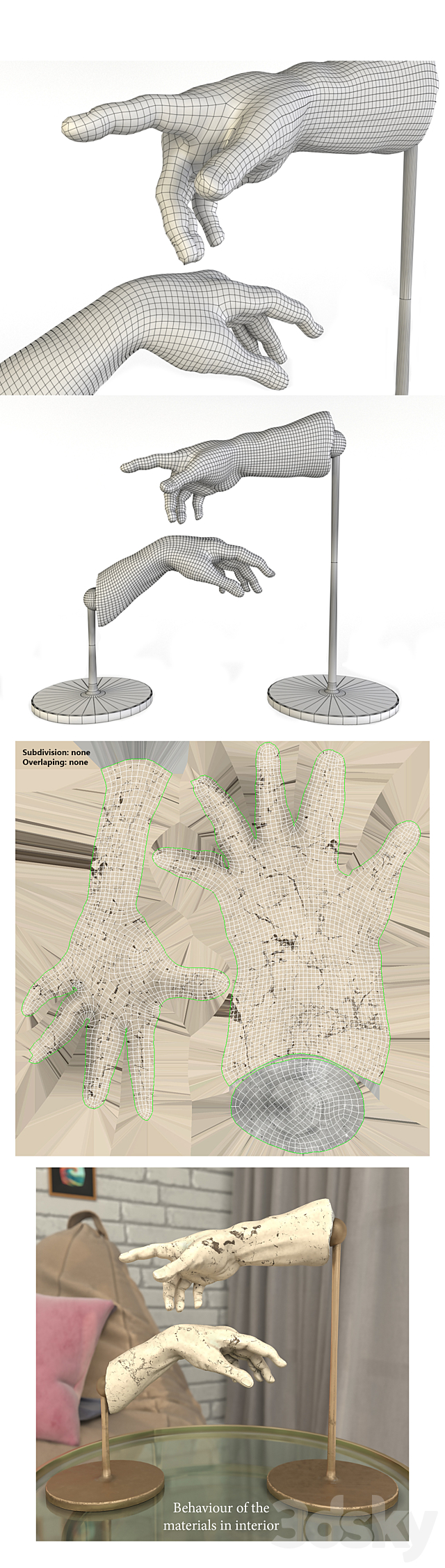 The Creation of Adam Sculpture 3DSMax File - thumbnail 3