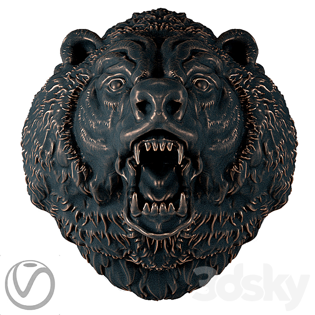 The head of a bear 3DSMax File - thumbnail 1