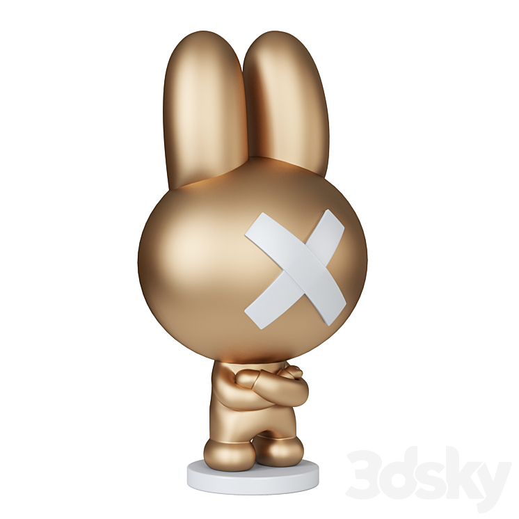 The rabbit sculpture 3DS Max - thumbnail 2