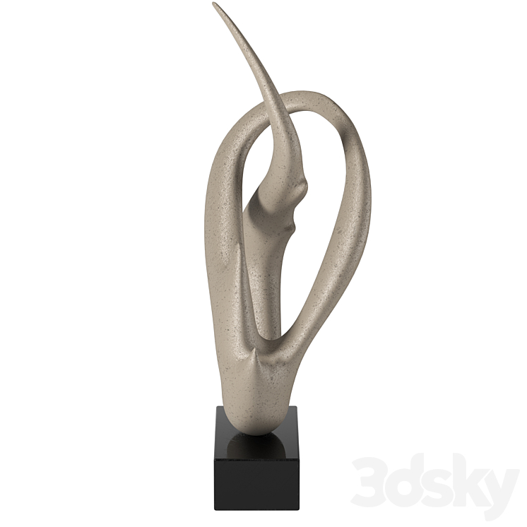 Thomas Gymnastic Figurine Modern Sculpture 3DS Max - thumbnail 2