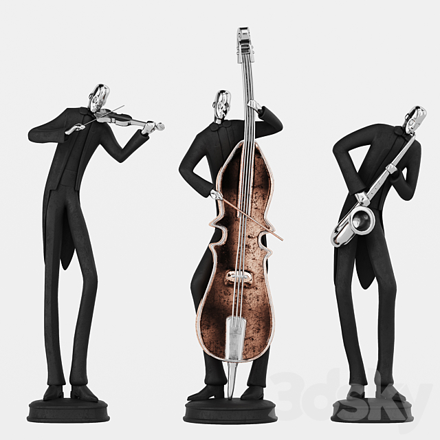 Uttermost Musicians Decorative Figurines 3ds Max - thumbnail 1