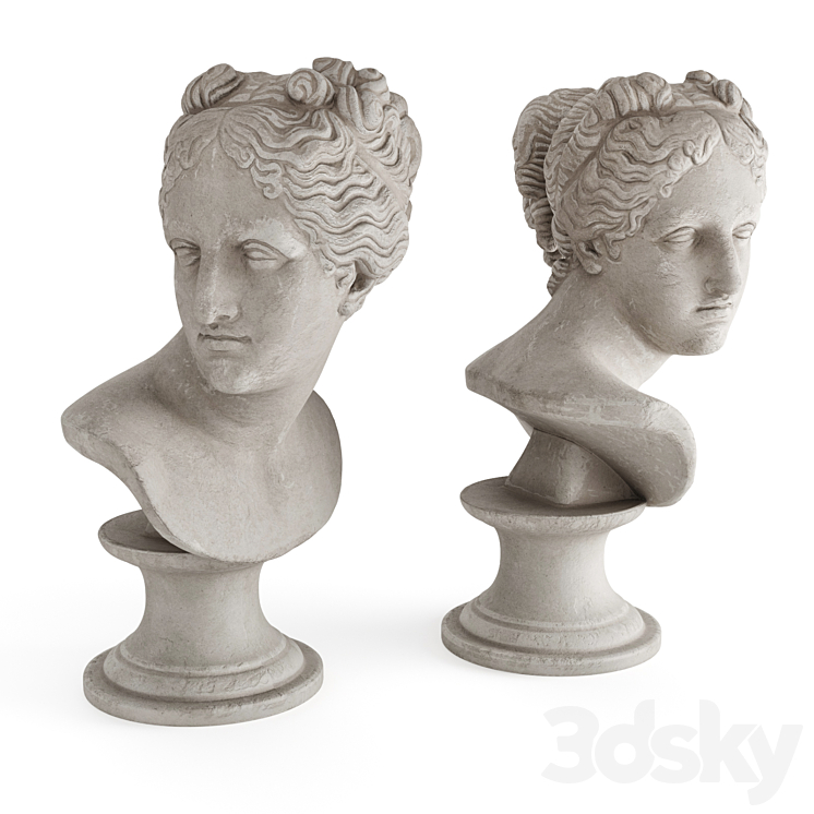 Venus classic bust 3DS Max Model - thumbnail 2