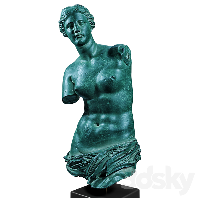 Venus de Milo bust 3DS Max Model - thumbnail 2