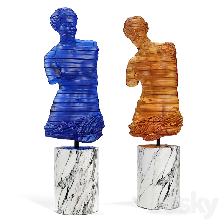 Venus de milo lalique 3DS Max - thumbnail 1