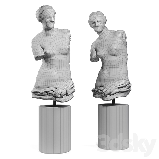 Venus de milo lalique 3DSMax File - thumbnail 5