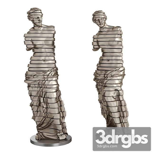 Venus De Milo Sliced Statue 3dsmax Download - thumbnail 1