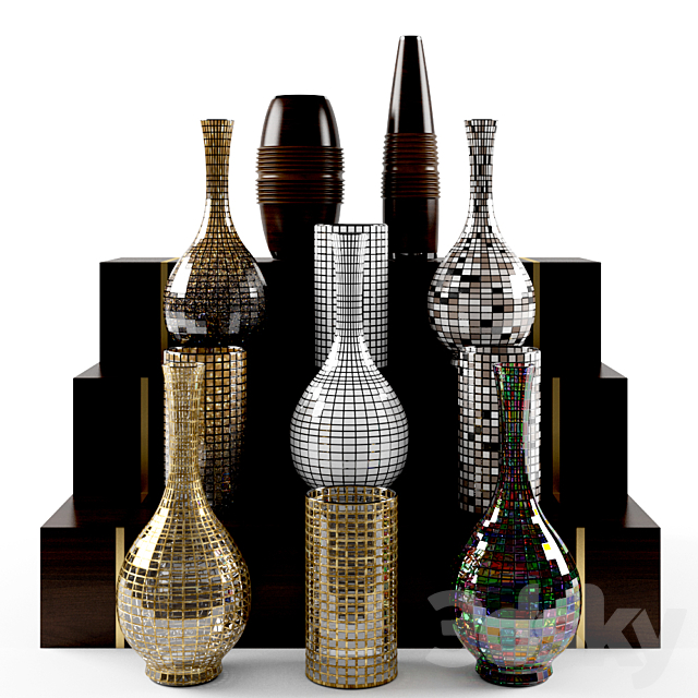 026 CHECKER VASE 3DSMax File - thumbnail 1