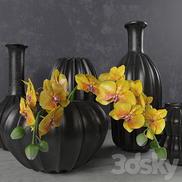 A set of vases (on perezalivke) 3DSMax File - thumbnail 2