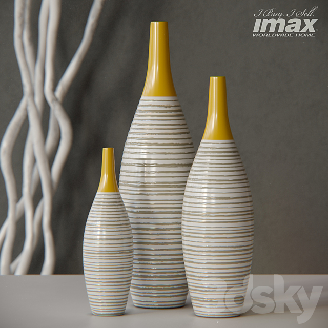 Andean Multi Glaze Vases 3DSMax File - thumbnail 1